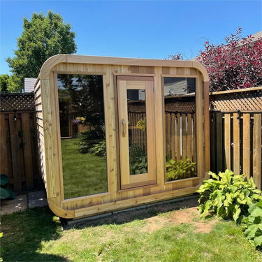 Outdoor Red Cedar Sauna Room - Traditional Finnish Recovery System